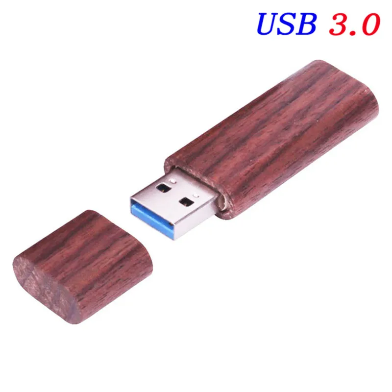 JASTER USB 3,0 высокоскоростной деревянный USB флеш-накопитель ручка драйвер деревянные чипы флешки 8 ГБ 16 ГБ 32 ГБ 64 Гб USB креативный персональный логотип - Цвет: walnut