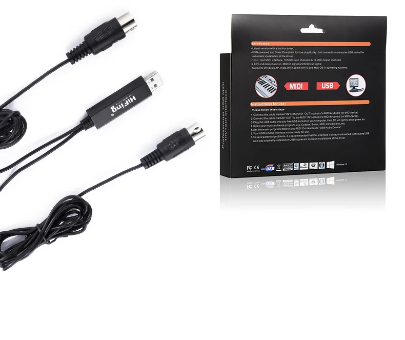 Оптовые ссылки 1 шт. USB кабель средней длины музыкальная клавиатура электронный