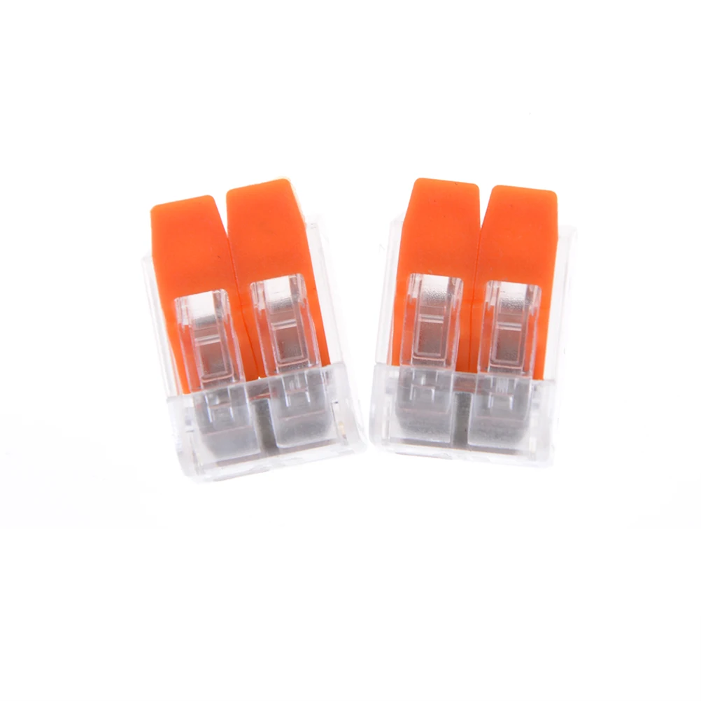 Клеммная колодка с рычажным проводным соединителем 2 контакта 10 шт./лот awg|terminal