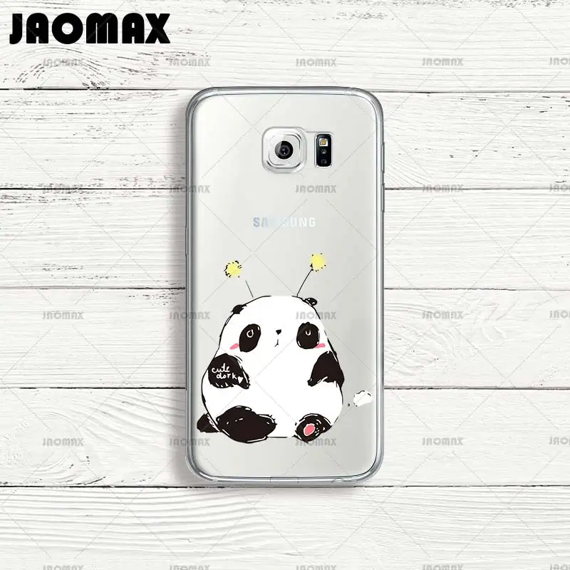 Чехол Jaomax с милыми животными бамбуковой пандой для samsung Galaxy S7 S6 S5 S4 S3 Edge S8 Plus