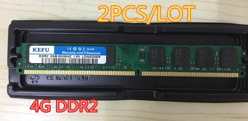 Оперативная память 4 Гб (2 шт. X2GB) DDR2 2GB AMD 800 МГц PC2-6400U 240Pin 1 8 V CL6 настольных
