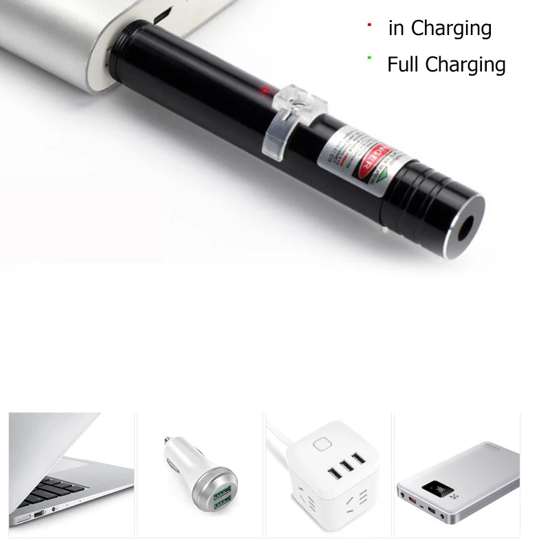 Зеленая/красная лазерная указка USB перезаряжаемая Лазерная ручсветильник ящаяся