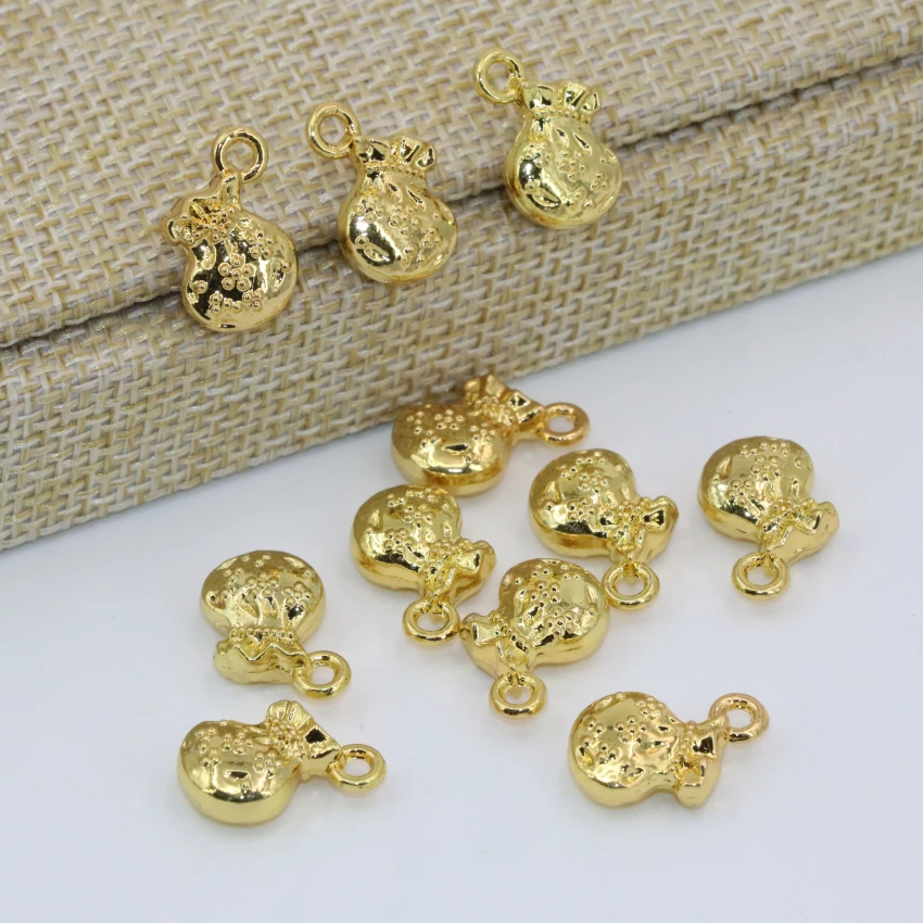 Заводские магазины маленькие подвесные аксессуары 5 шт. золотой цвет форма сумки