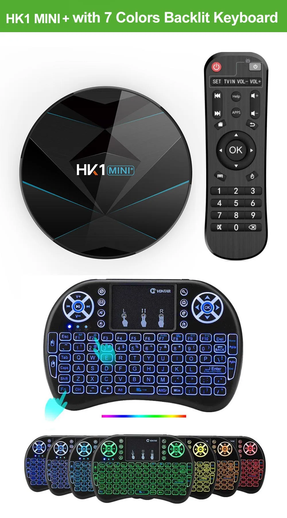 Smart tv Box Android 9,0 4 Гб ОЗУ 64 Гб Rockchip RK3318 поддержка 1080p 4K 60fps Google Play Store Netflix Youtube HK1 мини IP tv BOX