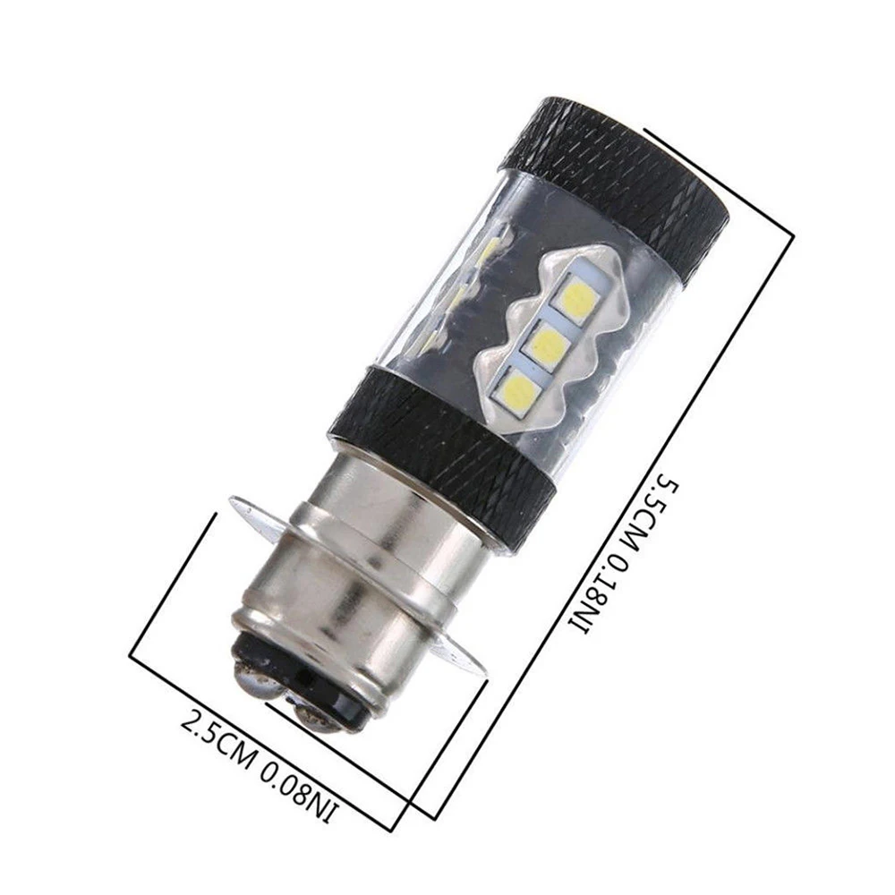 1 шт. H6 80 Вт 16LED белый светильник для мотоцикла велосипеда мопеда вездехода