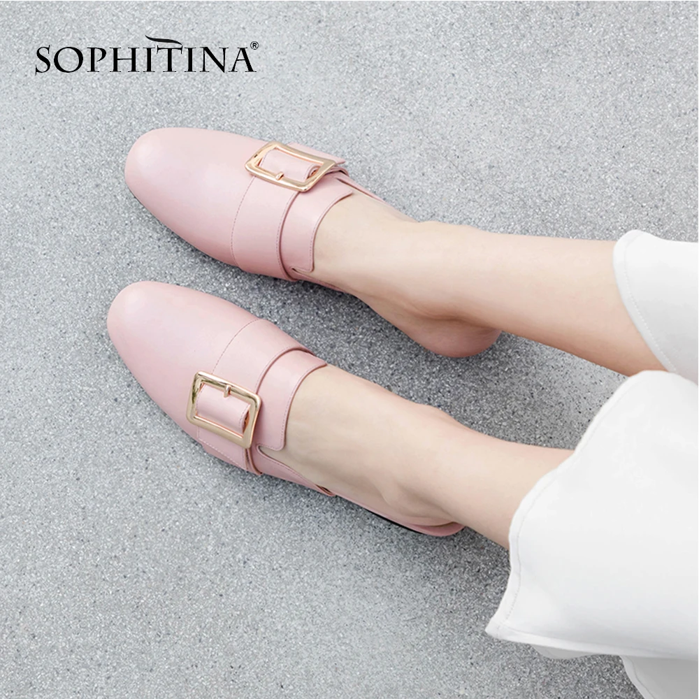 SOPHITINA/Удобные женские сабо высокого качества выполнены из натуральной
