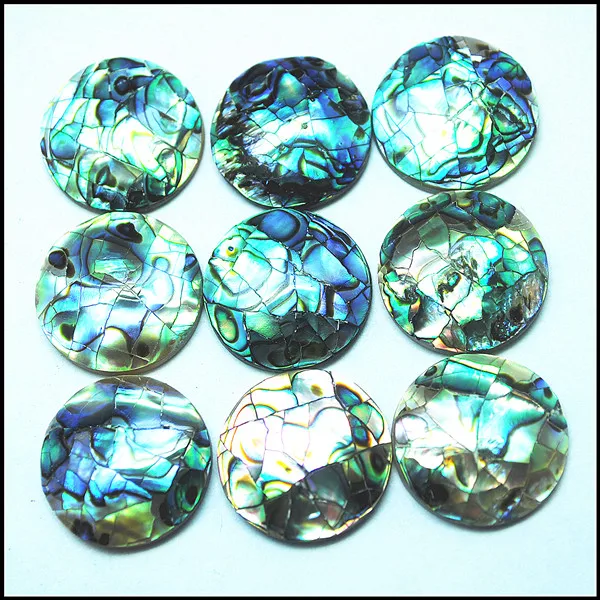 10 шт. натуральный Абалон ракушка бусины кабошоны круглой формы Размер 20 мм