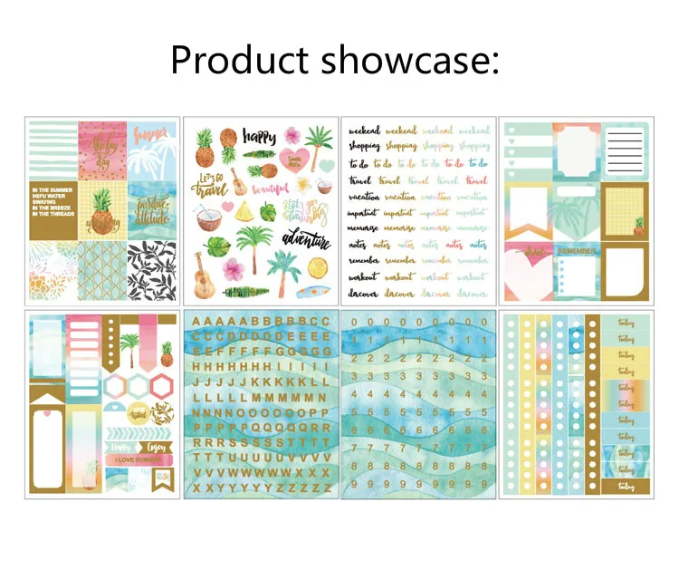 KSCRAFT освежающий летний набор наклеек для DIY скрапбукинга/фотоальбома украшения