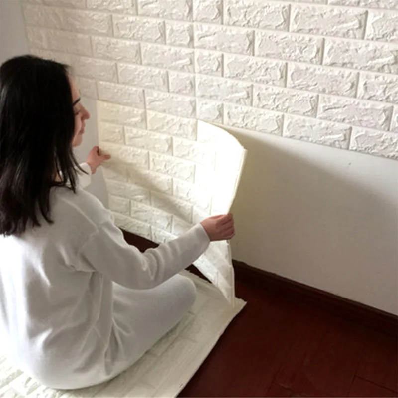 70*77 см 3D ПЭ пена кирпич самоклеющиеся настенные стикеры s DIY гостиная спальня безопасный домашний декор обои наклейки для детской комнаты