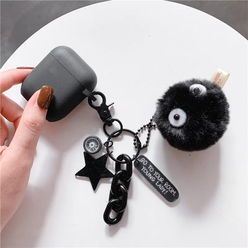 Миленький мультяшный брелок для AirPods чехол силиконовый Bluetooth наушники защитный чехол для Apple Airpods 1 2 Чехол для наушников коробка