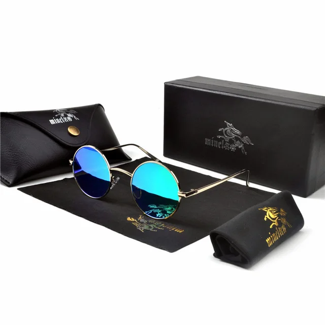 2019 винтажные Круглые Солнцезащитные очки женские брендовые дизайнерские