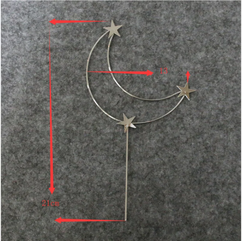 Новая Металлическая Серебряная Золотая Любовь Корона Луна с бриллиантами