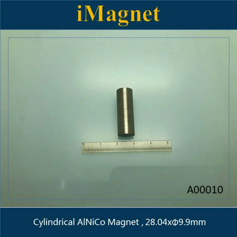 A00010 2 шт./лот цилиндрический магнит alnico, 28.04xD9.9xmm, пользовательские магнитная стали магнит alnico, цилиндрический магнит