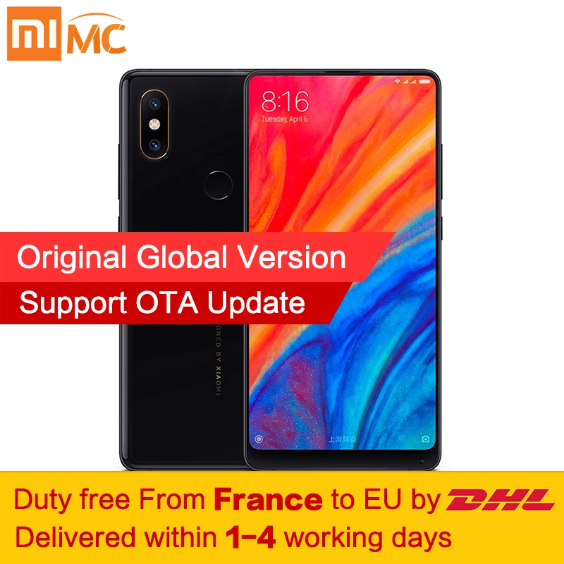 В наличии глобальная версия Xiaomi mi x 2 S 6 GB 64 Snapdragon 845 Face ID NFC 5 99 &quotполный экран AI