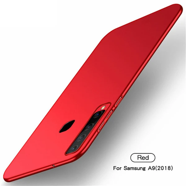 Red Для samsung galaxy A9 чехол тонкий жесткий PC Матовая Броня задняя крышка чехол для samsung galaxy A9 A920 A920F противоударный - Цвет: Red