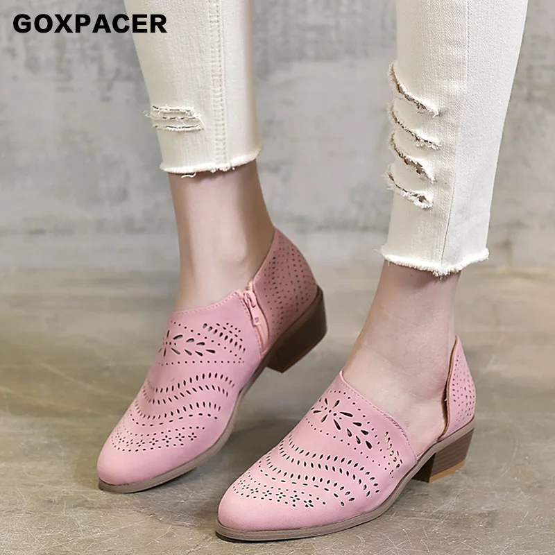GOXPACER/ г.; модная женская обувь; Летние босоножки; Повседневная обувь для работы; дышащие босоножки больших размеров