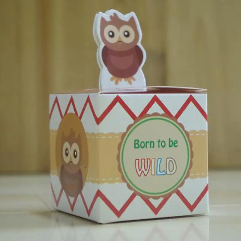 100 шт. милые Мультяшные животные в зоопарке медведь панда коробка конфет