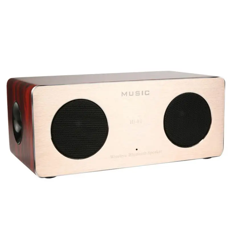 Hiperdeal Портативный аудио видео Колонки Ретро Вуд Беспроводной Bluetooth Динамик HiFi 3D