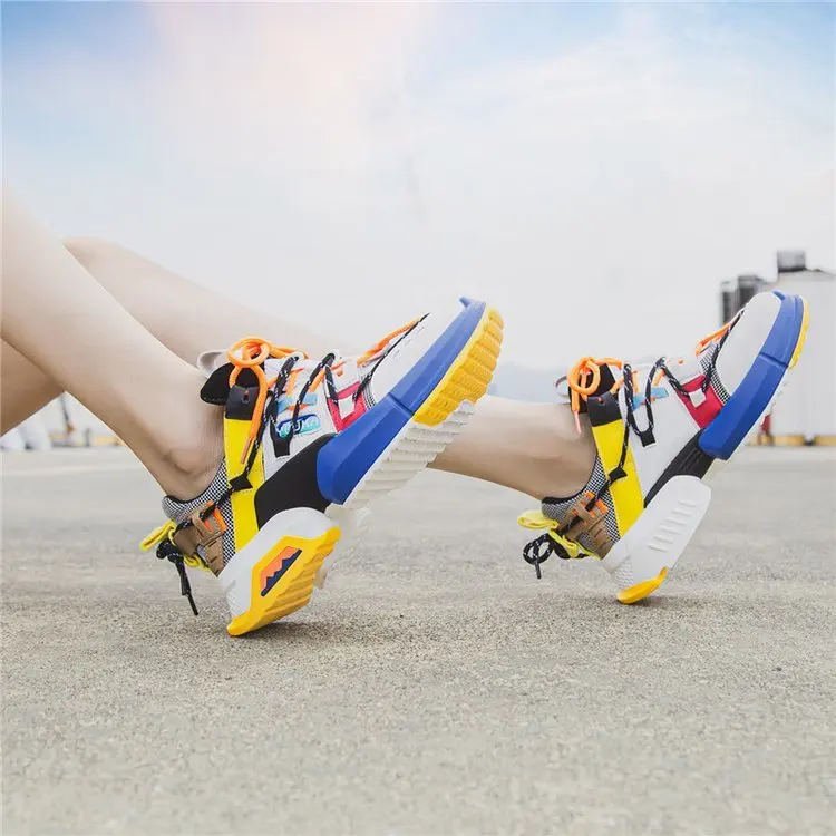 New Chunky Fashion Sneakers Platform Women Thick Sole Ladies Female Chunky Shoes Women Casual Vulcanize Platform Sneakers