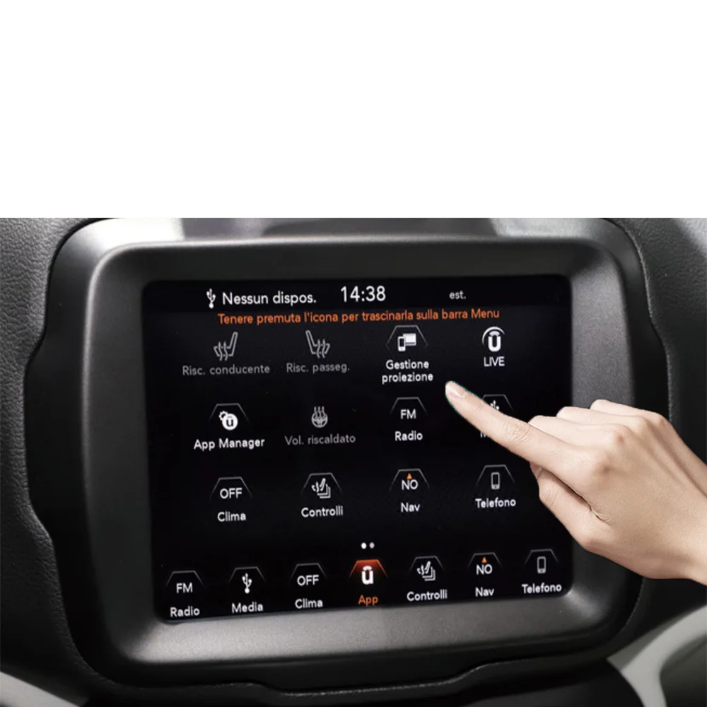 7 дюймов 8 4 дюйма для Jeep Renegade 2018 автомобильная навигация с закаленным стеклом