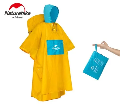 Yellow Can Bag Naturehike, новинка, дождевик для мужчин и женщин, для активного отдыха, для пеших прогулок, дождевик, походная, складная, водонепроницаемая куртка, непромокаемое, велосипедное пончо, сумка - Цвет: Yellow Can Bag