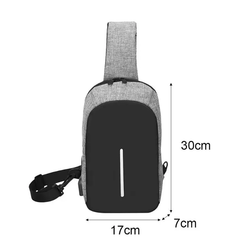 Новое поступление, мужские сумки через плечо, usb зарядка, противоугонная нагрудная сумка, Летняя короткая походная Сумка-мессенджеры, водоотталкивающая сумка на плечо