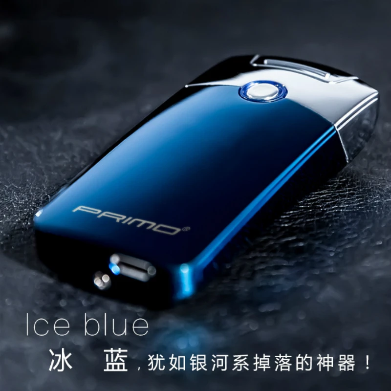 Новая Металлическая ветрозащитная зажигалка с USB-зарядкой и импульсной дугой