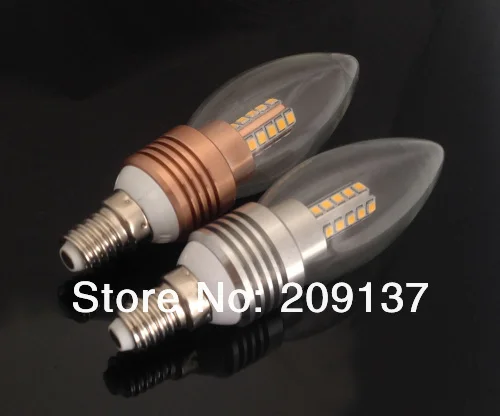 50 шт./лот 360 Угол 5 Вт E14 E27 светодиодная лампа-свеча 20 шт. 2835SMD 110-240 в лм теплый