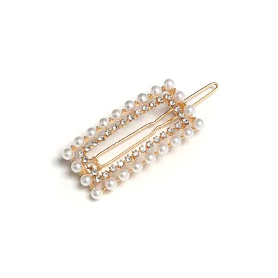 60102 Fashion snoops, трендовые заколки для волос с искусственным жемчугом и бусинами для женщин, богемные новые ободки в виде морской раковины, модные женские обручи для волос, подарок - Окраска металла: 60102