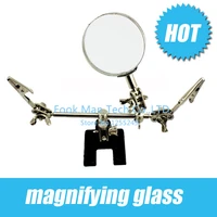 desktop magnifier welding fixturejewelry engraving toolsrepair magnifying glass tableclip stand clamp tool