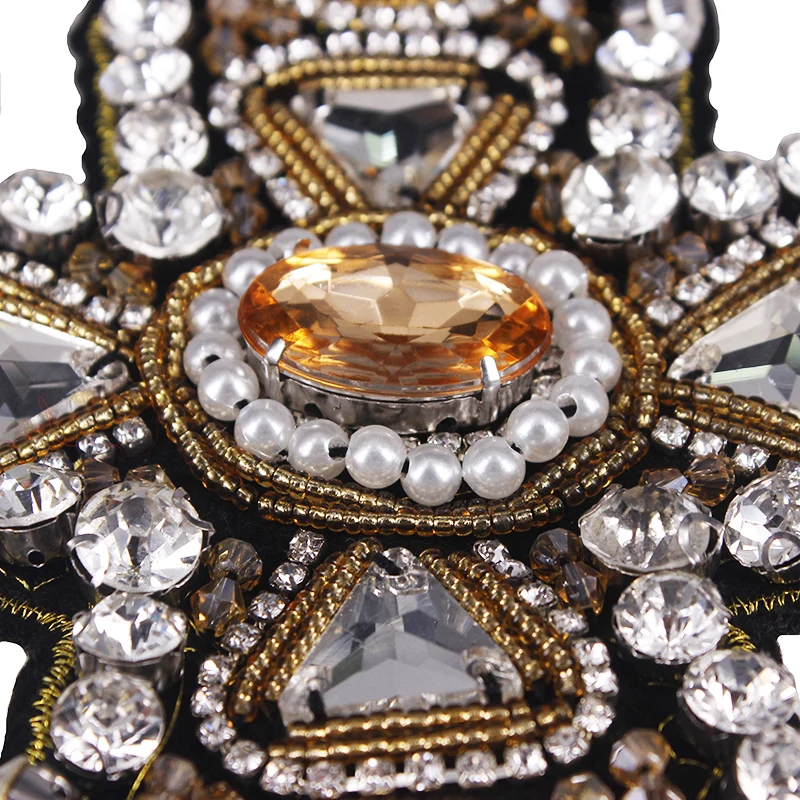 1 шт. стразы из бисера и кристаллов дизайн Креста нашивки крылья аппликация для