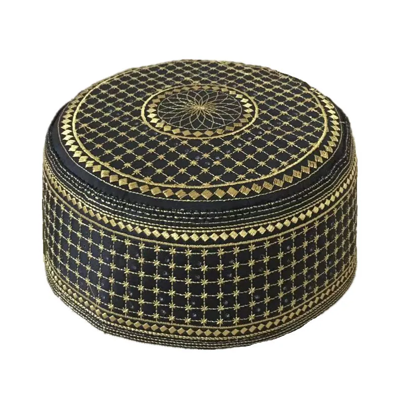 Черные молитвенные головные уборы Kippot мужские мусульманские турецкие индийские
