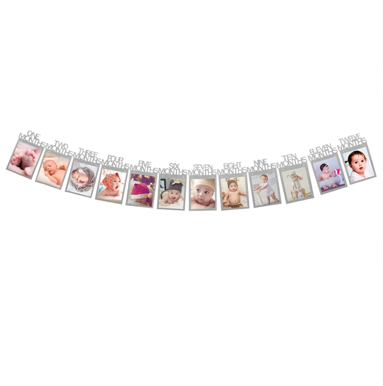 Silver QIFU 1 день рождения девочки вечерние украшения Дети первый день рождения Декор баннер День рождения воздушные шары один год первый день рождения украшения - Цвет: Silver