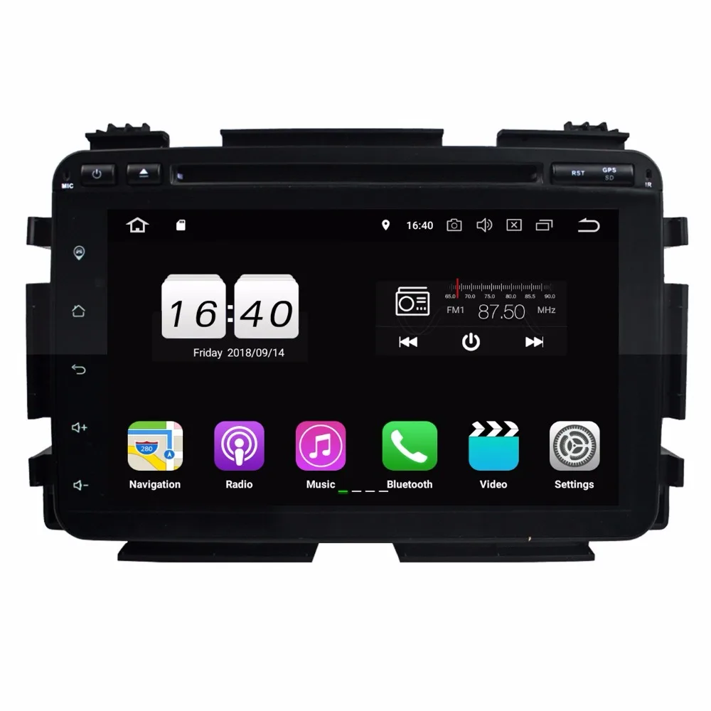 Android 8 1 для Honda HRV VEZEL 2015 1024*600 2G ОЗУ четырехъядерный автомобильный DVD плеер GPS