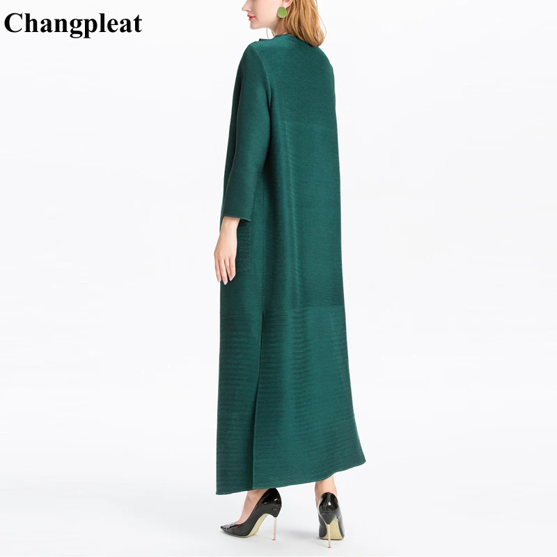 Changpleat 2019 новые весенние однотонные женские плащ Тренч Miyak плиссированные модные