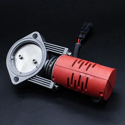 2.0 inch Red Двигатель выпускной клапан электрический тип «бабочка» клапан 2,0 дюймов и 2,5 дюйм, автомобиль части - Цвет: 2.0 inch Red