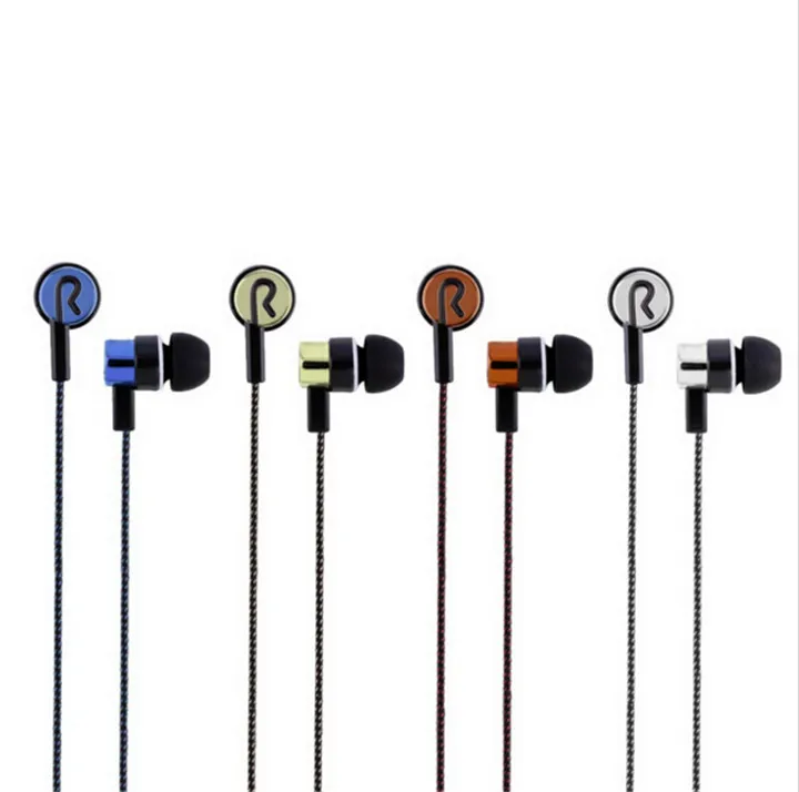 3 5 мм тканого волокна тканевую линию In ear Наушники плотно прилегающие к уху супер