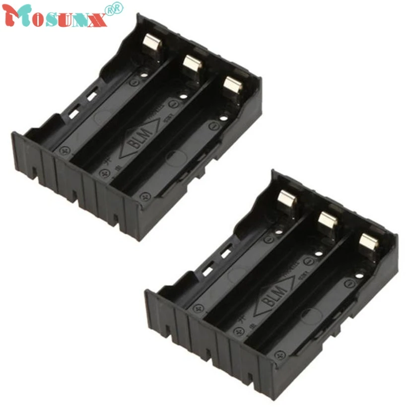 1 шт. DIY черный ящик для хранения держатель чехол 3x18650 3 7 В аккумуляторные батареи