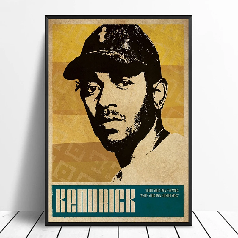 Постер музыкальной певицы Kendrick Lamar группы в стиле хип-хоп рэп со звездами