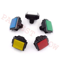 20pcslot square 6060mm lighted buttons illuminated push button with micro switch for arcade music game machine parts