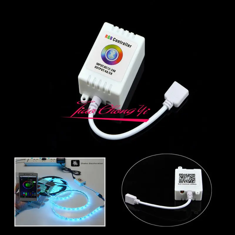 DC12V-24V Bluetooth светодиодный RGB контроллер музыка/звук приложение управления