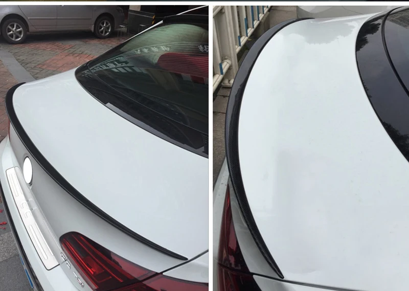 Для Volkswagen VW CC Passat спойлер 2009- Автомобильный багажник украшение хвост крыло VOTEX стиль черный карбоновое волокно задний спойлер