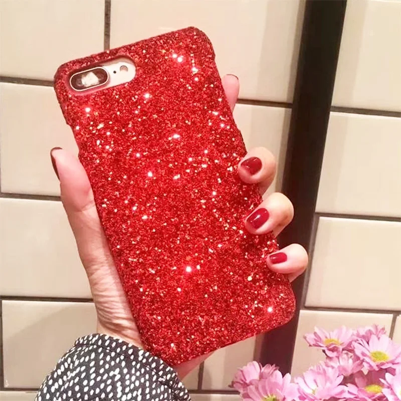 Шикарный Блестящий Роскошный чехол для телефона iPhone XS Max XR 8 7 6S Plus силиконовый