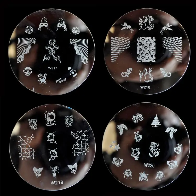 Штамповка для ногтей штамповка изображения пластины наконечник DIY Дизайн шаблон