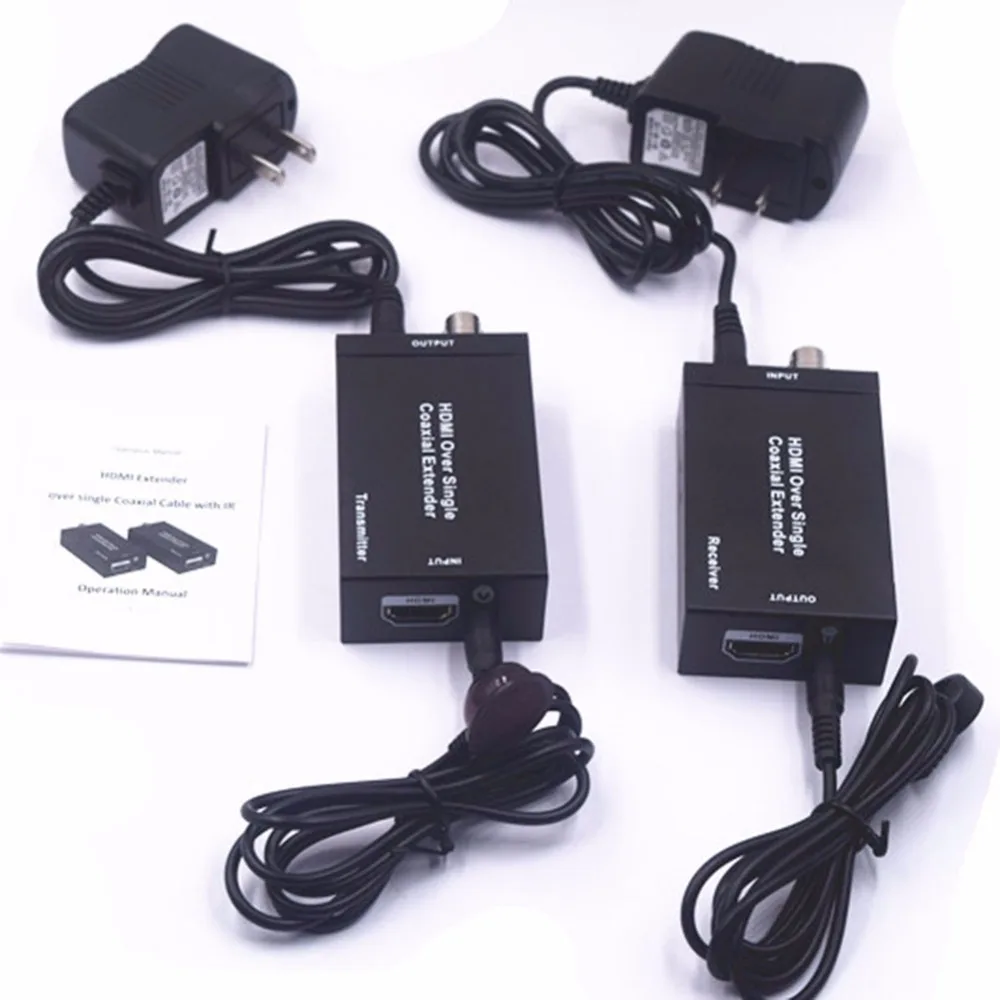1080P HDMI + инфракрасный ИК один коаксиальный расширитель 100 м 75 Ом RG 6U кабель