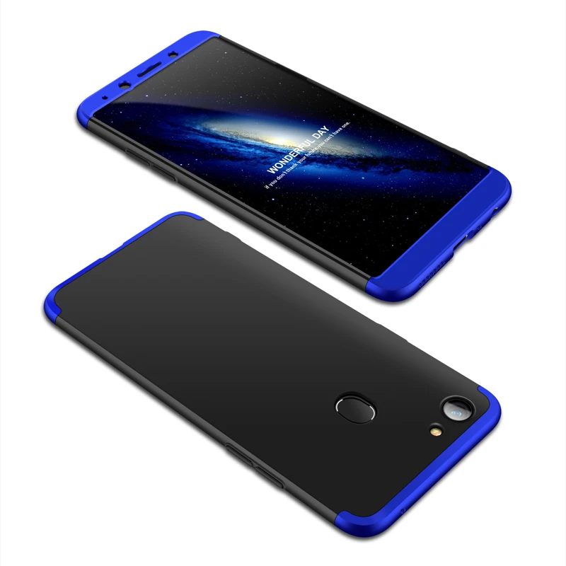 4 Чехол с защитой на 360 градусов для OPPO F5 чехол F5 с закаленным Стекло класса люкс Пластик чехол для OPPO F5 F 5 сумка для телефона - Цвет: 4