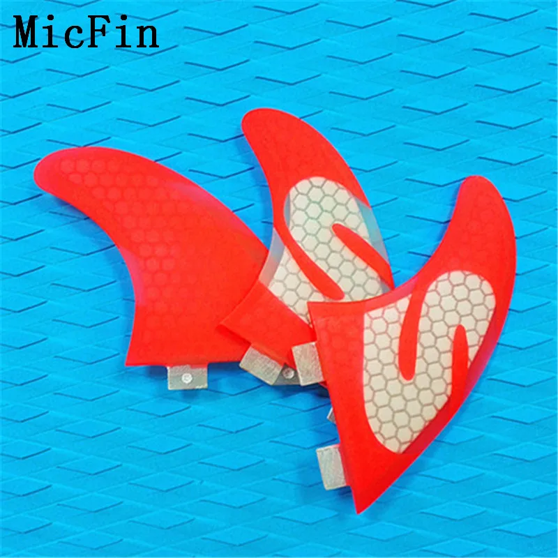 M-G5 Micfin quillas surf вафельная fcs плавники стекловолокна досок для серфинга плавники три ребра размер M-G5