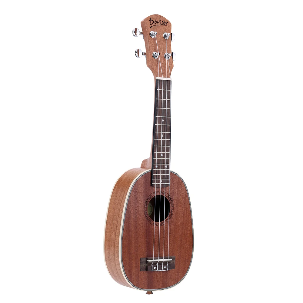 Ананас образный 21 &quotминиатюрная гитара укулеле сопрано Сапеле Ukelele матовый 4