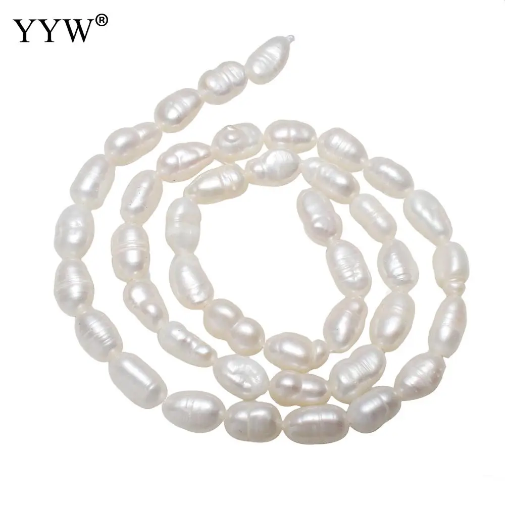 

2018 Новые 100% натуральные пресноводные жемчужные бусины 5-10 мм 15,5 дюймов нитка рисовый жемчуг бусины россыпью для самостоятельного изготовле...