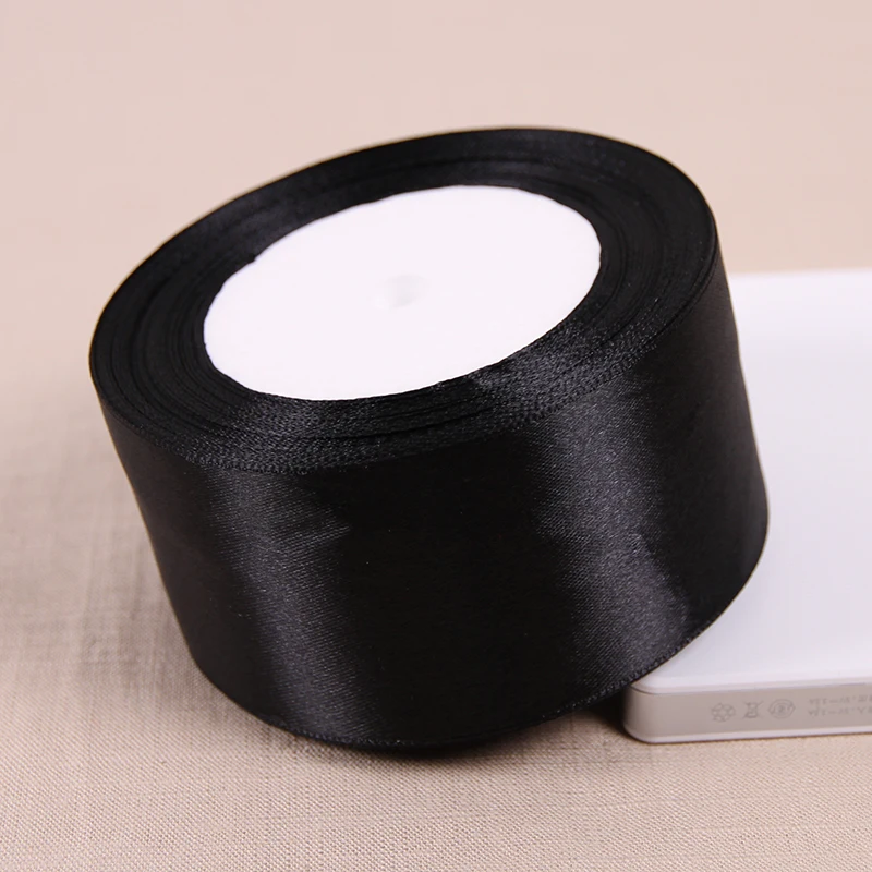 2 дюйма (50 мм) 25 ярдов легкая атласная лента с одной стороны для свадебной